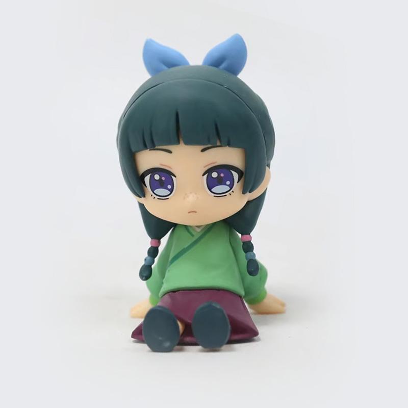 6cm Anime The Apothecary Diaries Maomao Jinshi Version Sitting Posture Action Figures Model Desktop Decoration Ornament Gifts Q Poseable Articulated