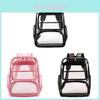 Pvc Clear School Backpack With Multiple Pockets Waterproof Design For Students