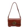 Small Retro Fashion Shoulder Bag Urban Minimalist Style Pu Material Crossbody Bag