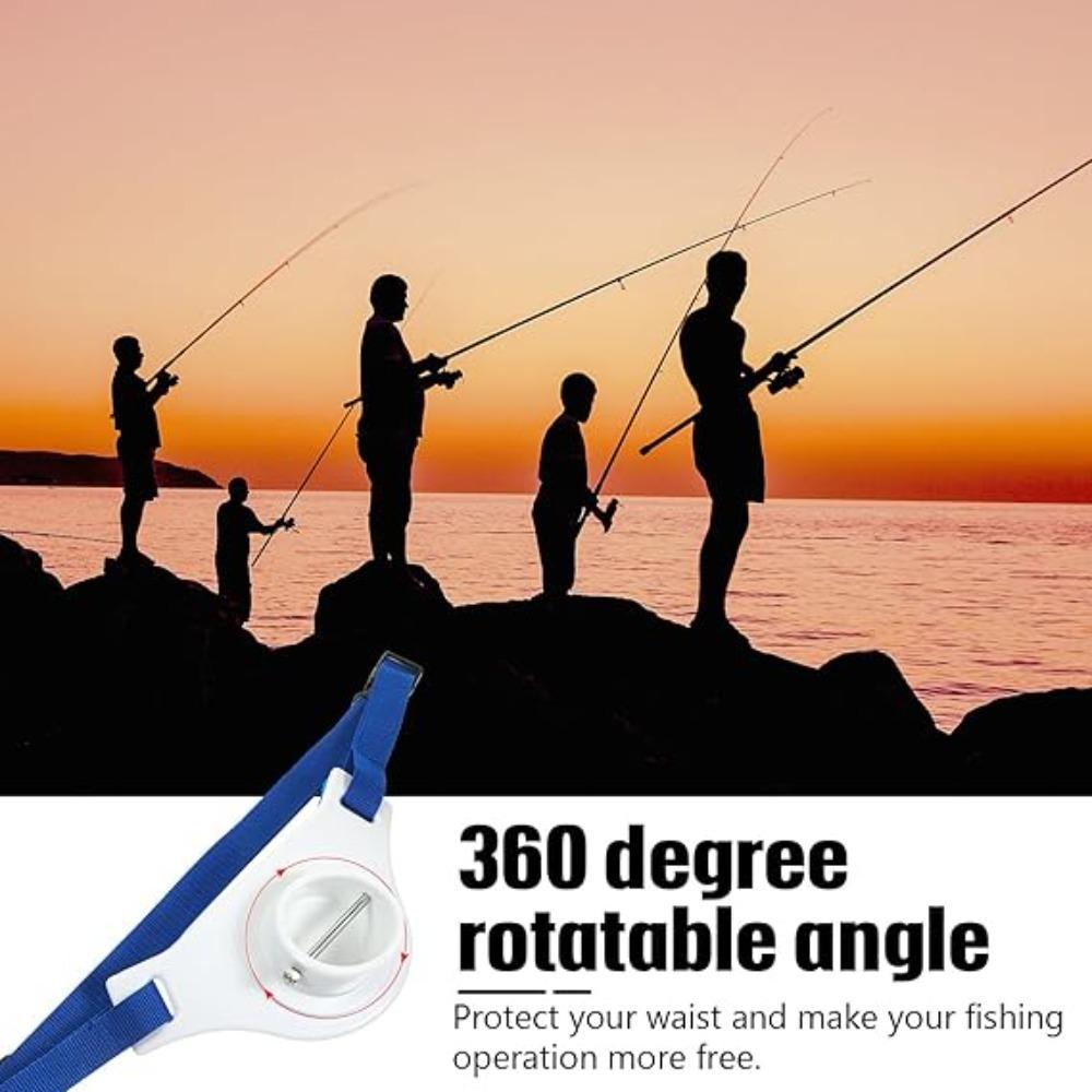 Assist Tackle Fishing Rod Belt 360° Adjustable Fishing Belt Inserter  Boat Fishing Tool