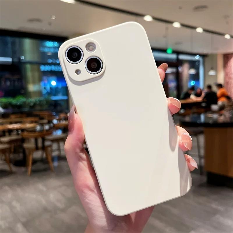 Simple Rubik's Cube Is Suitable for Apple 17 Mobile Phone Case 12/15 All-inclusive Lens Iphone16 Angel Eye Soft Glue 16e.