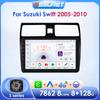 Carplay 4G 2 Din Android 13 Car Multimedia Player for Suzuki Swift 2005-2010 Navigation GPS AutoRadio Stereo DSP BT SWC DVR Cam