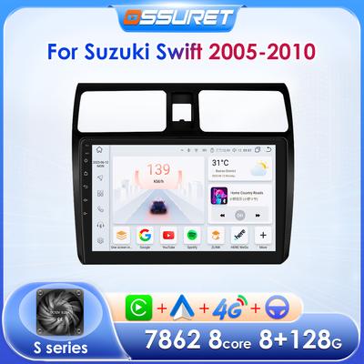 Carplay 4G 2 Din Android 13 Car Multimedia Player for Suzuki Swift 2005-2010 Navigation GPS AutoRadio Stereo DSP BT SWC DVR Cam