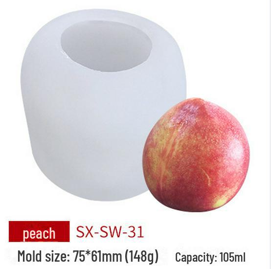 Sanxin-Pfirsich-Silikonform für selbstgemachtes Gelee, Schüsseln, Kuchen und Mousse.