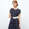 JESSIE Elegant Printed Short Sleeve Slim Dress