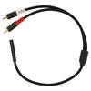 Gold Plated Stereo 3.5mm to 2RCA Cable Flexible Bidirectional Sound Y Splitter Cord  For Phone