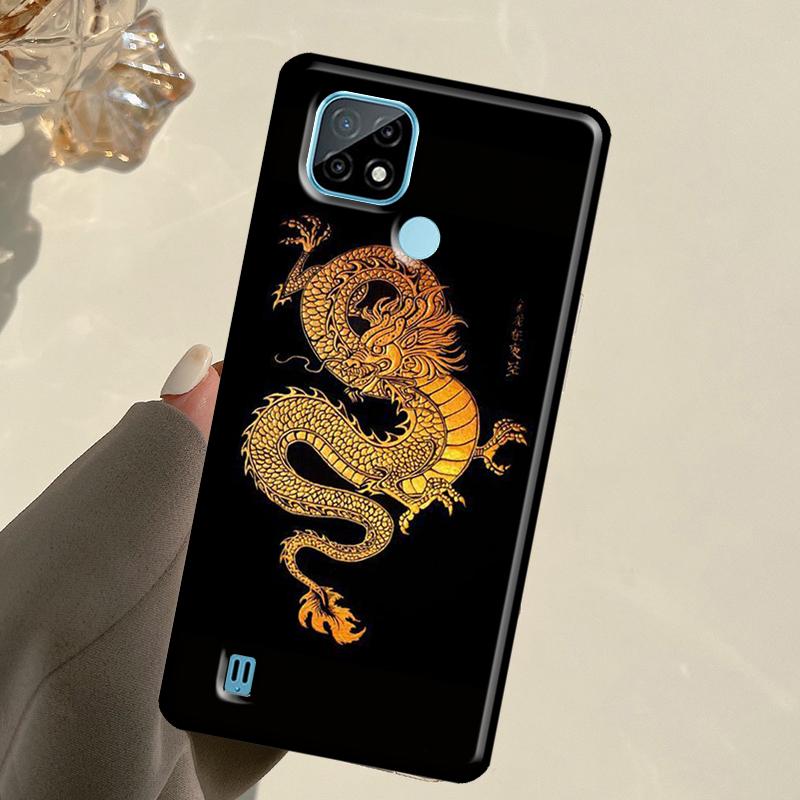 Fashion Chinese Dragon For Realme GT 7 Pro GT 6T 6 5 C67 C61 C55 C53 C51 C21Y C25S C75 10 11 12 13 14 Pro Plus Case