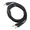 Headset Cable for MMX100 2m Length 3.5mm To Dual 3.5mm Plug PC Headset Replacement Cable Black