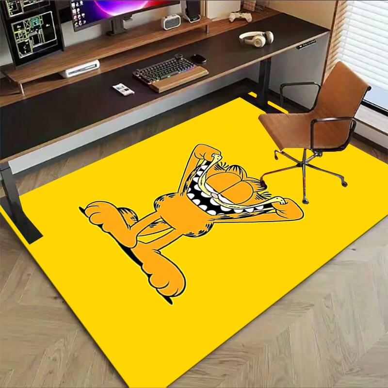 1ks Koberec Garfield Protiskluzová polyesterová podložka na podlahu do kanceláře. Ložnice