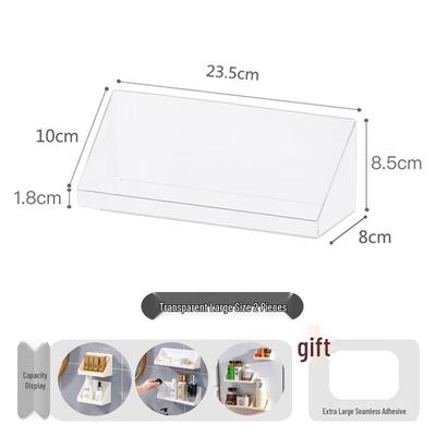 No-Drill Wall-Mounted Slanted Storage Organizer