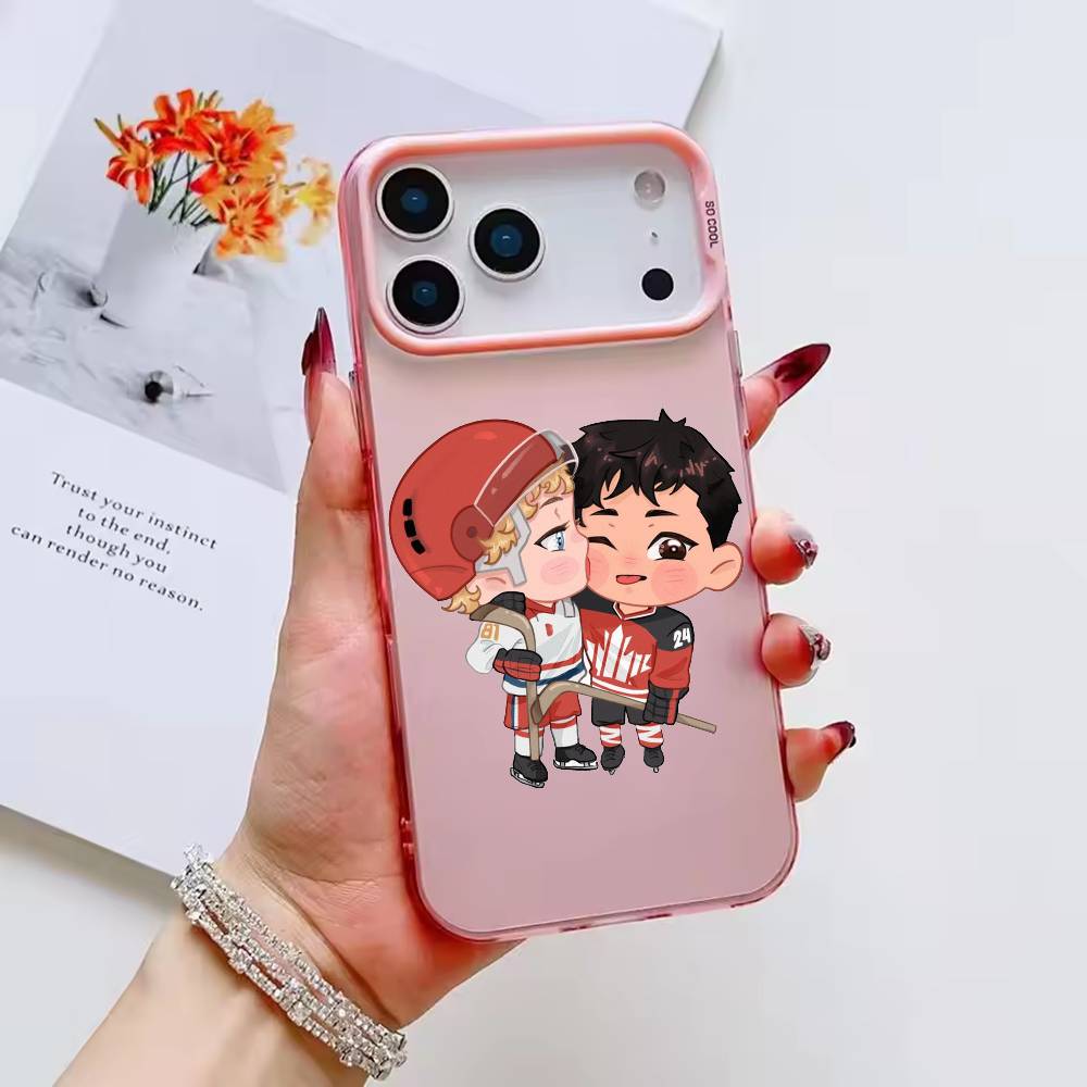 HOT Heated Rivalry Phone Case Color Silver Shell For IPhone 17 16 15 14 13 12 11 Pro Max Plus