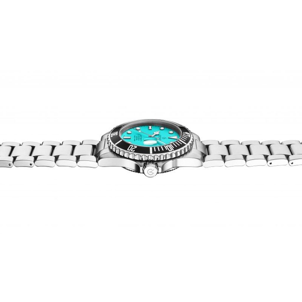 Grovana Key West Stainless Steel Ice Blue Dial Automatic Diver's 1571.2131 300M Men's Watch