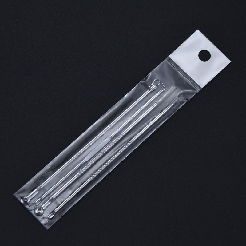 

Гальванизированная игла от акне 4 шт. Двусторонняя Набор для удаления черных точек и красоты Electroplated 4-Piece Set + OPP Bag