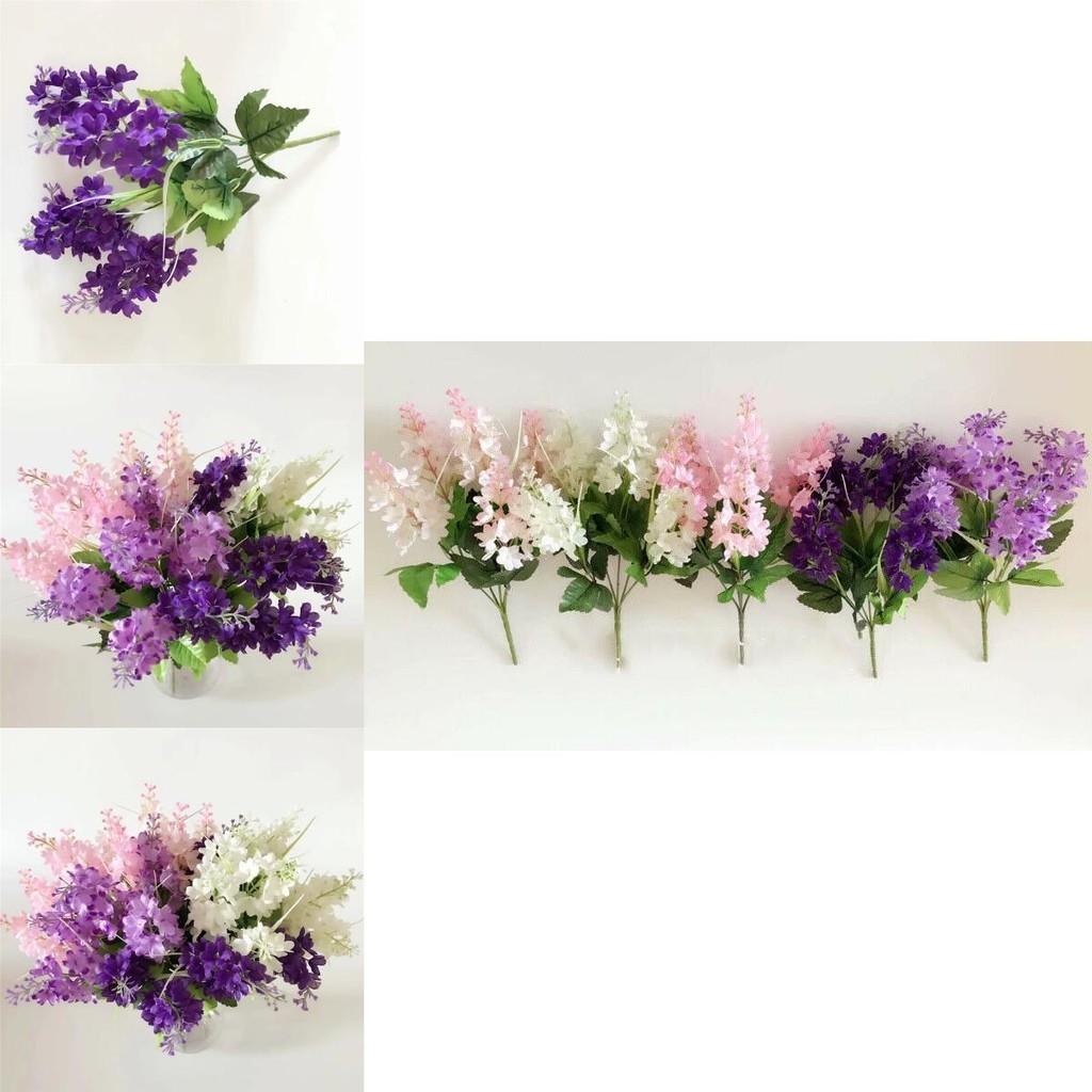 Beautiful 5 Heads Artificial Hyacinth Fake Silk Flowers Bouquet For Wedding And Home Decor