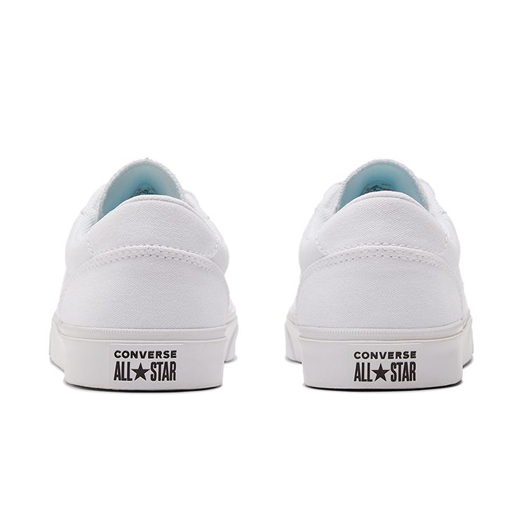 Converse Boulevard Low Top Slip Resistant Durable Low Top Skate Shoes Unisex Sneakers White 171705C