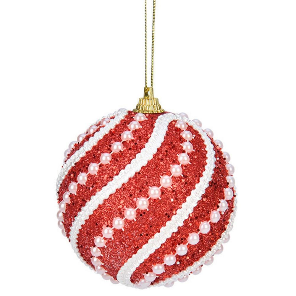 8cm Christmas Balls Ornament Christmas Tree Hanging Balls Glitter Christmas Tree Decor Home Decor New Year Navidad Gift