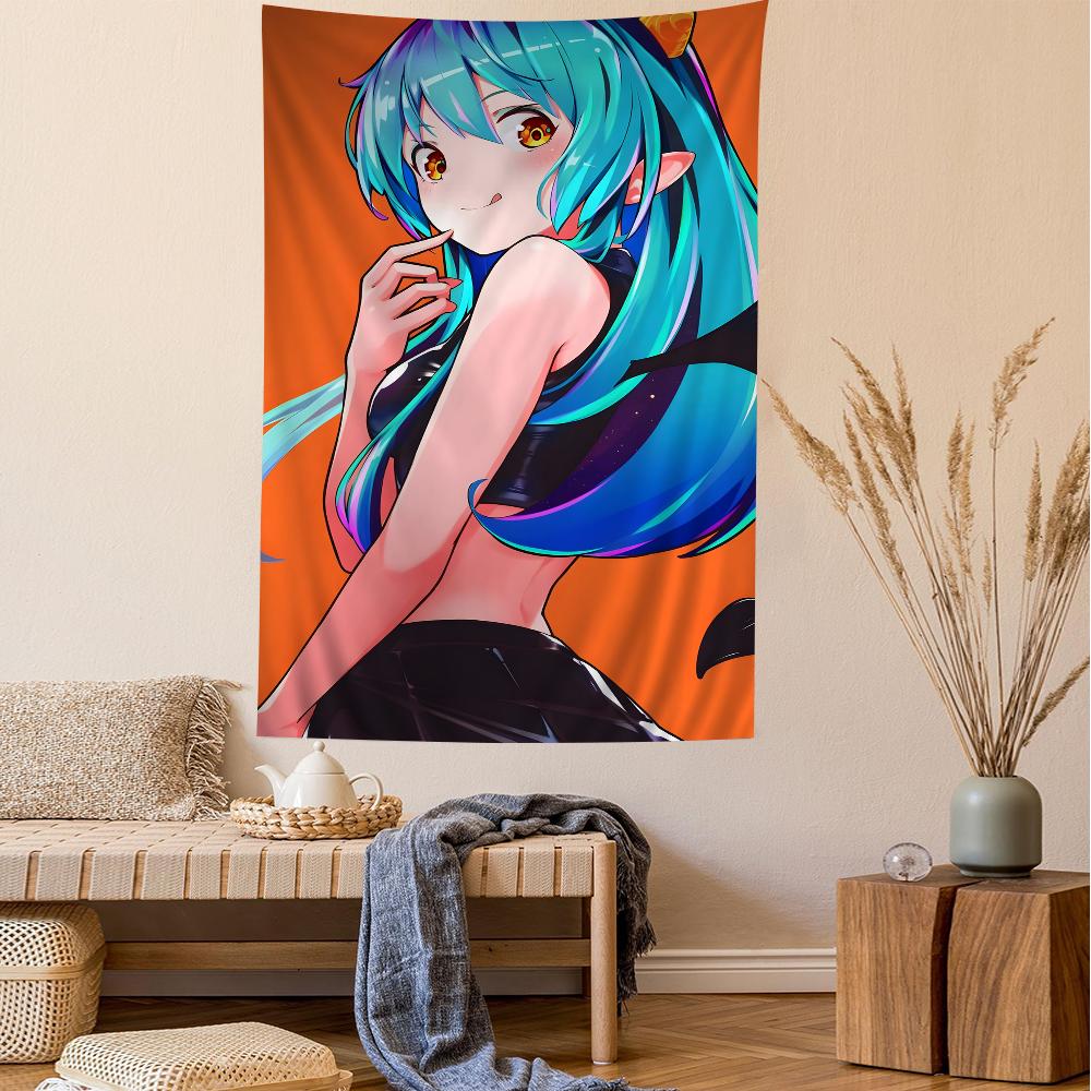 Urusei Yatsura Anime Cartoon Tapestry Wall Hanging Decoration Household Home Decor for Living Room Bedroom Dorm