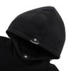 Li Ning Badfive Comfortable Casual Hooded Pullover Loose Fleece Letter Print Simple Sweatshirt Men sweatshirt Black AFDU495-1