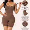 Women's Shaping Bodysuit: One-Piece Tummy-Control Shaper with Arm Support, Waist Cincher and Bust Support, All-in-One Undergarment