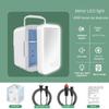 24 * 23 * 17.5cm Small Fridge With Makeup Mirror Home & Car Dual-use Skin Care Products Refrigerating Equipment Mini Car  Refrigerator