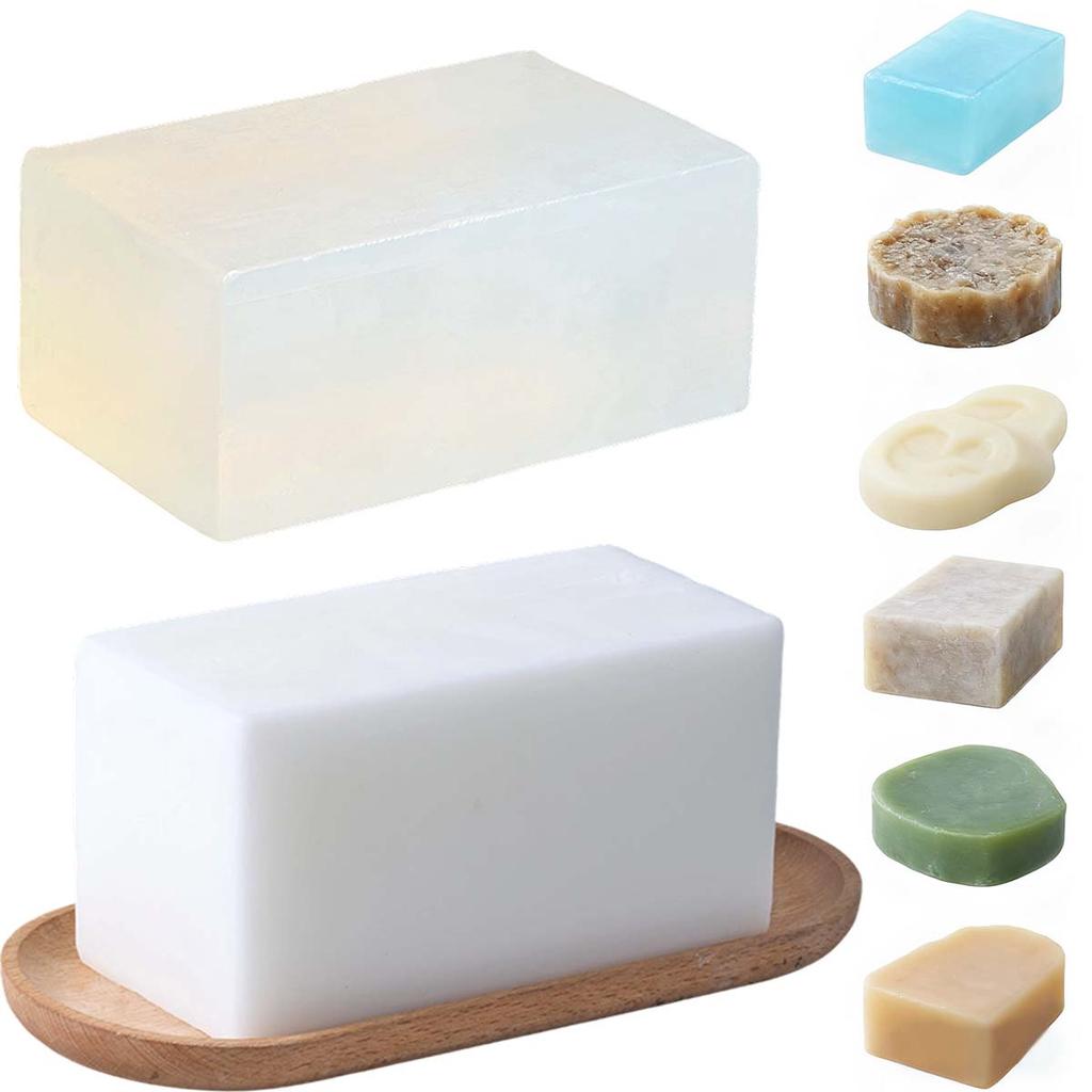 1000g Glycerin Soap Base DIY Handmade Soap Base Transparent White Melt Pour Making Soap Aromath Bath Raw Materials Wholesale