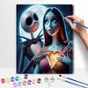 Disney Jack Sally Painting Kit Home Bedroom Wall Decor Handmade Gift Art Painting Disney Jack Sally Painting Kit Home Decor Gift DIY Art