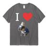 Funny I Heart Capybara T Shirt Kawaii Graphic T-shirts Unisex Women Cotton Casual Short Sleeves Oversized Harajuku Streetwear Tees