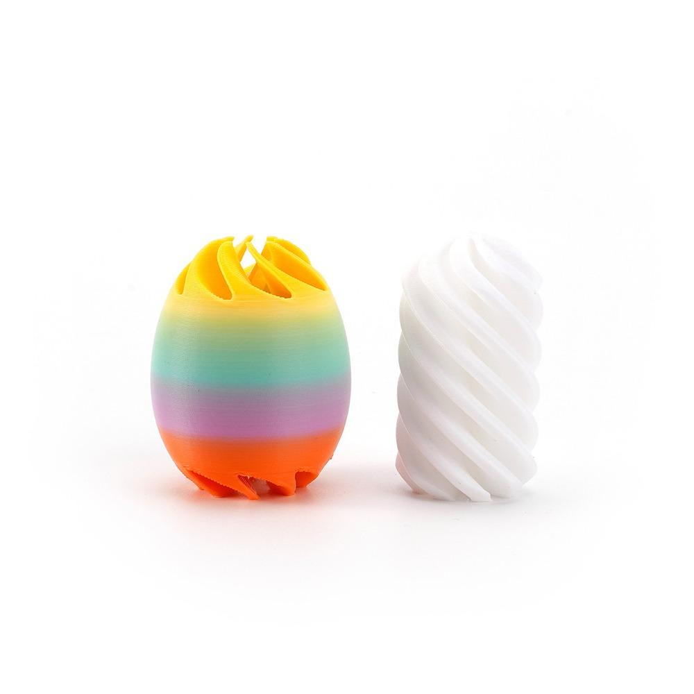 

Colorful Easter Spiral Egg 3D Printing Fidget Toy Ornaments Rotational Egg Toy Desktop Decoration Style 7