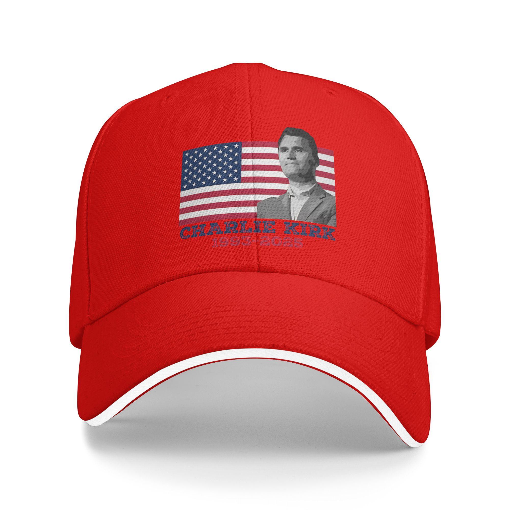 Charlie Kirk 19932025 Sun Baseball Cap Summer Men Women  Custom DIY Trucker Hat Dropshipping y2k Cool Outdoor Gym Baseball Caps One Size