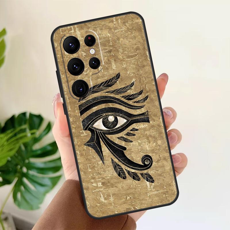 Egyptian Eye of Horus Art Soft Case For Samsung Galaxy S25 Ultra S21 S22 S23 S24 Plus S9 S10 S20 FE S24 FE Phone Cover