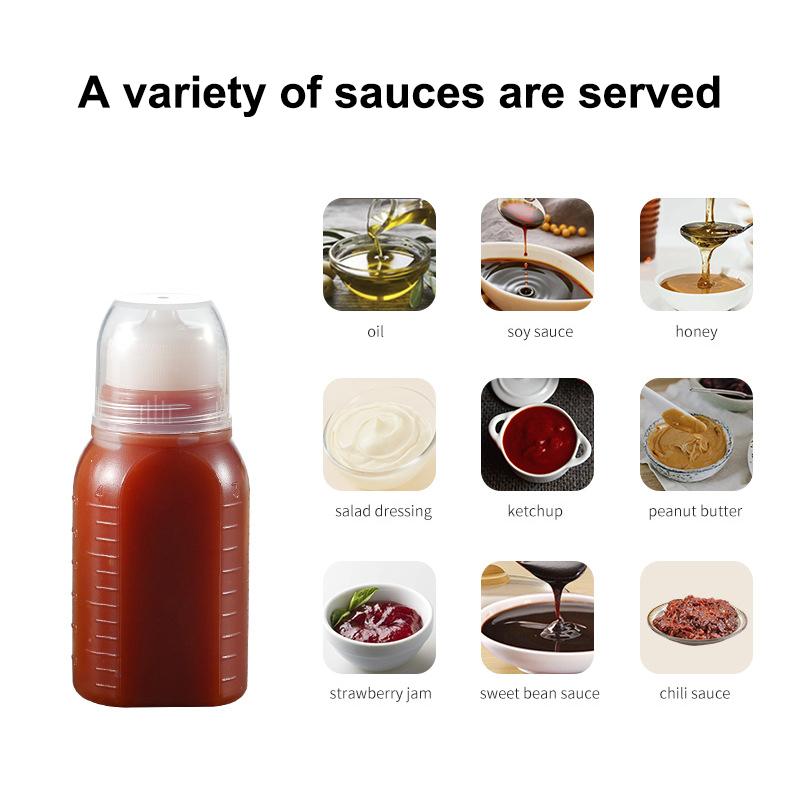 30/60/100ml Mini Frascos Squeeze Ketchup Condimento Molho Frasco Mel Mostarda Molho para Salada Recipiente para Bento Cozinha
