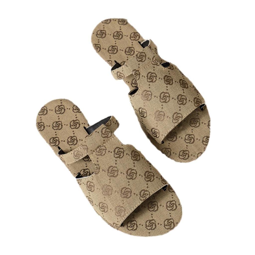 Design Women Letters Summer Flat Heels Slippers Outdoor Trend Ladies Slides Glitter Female Beach Slippers