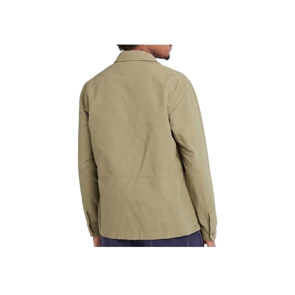 Timberland Af Tfo Dwr Utility Overshirt Solid Color Casual Long Sleeve Shirt Men shirts Military-Green A5QRZ-590