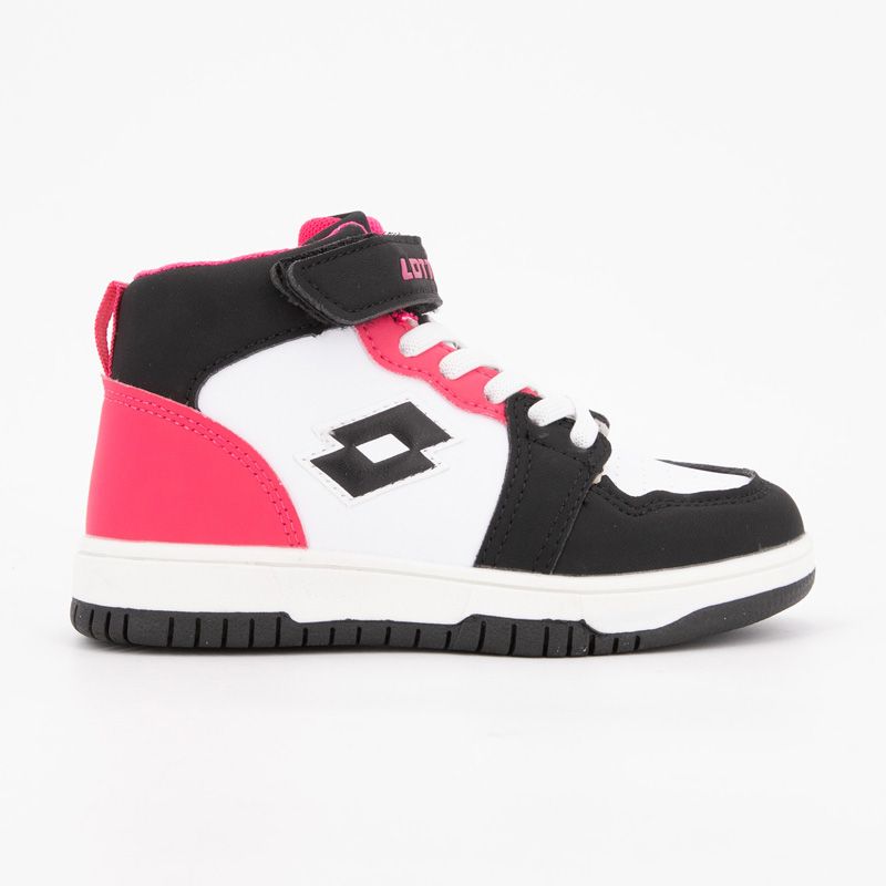 

Высокие кроссовки на липучке и шнурках Детские LOTTO 26 розовый