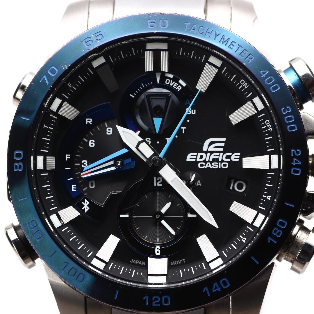 Used CASIO EDIFICE Bluetooth solar men s watch out of print