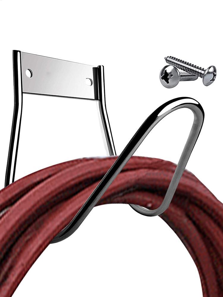Garden Hose Holder Hose Hanger Stainless Steel Outdoor Hose Holder Wall Mounted Garden Irrigation Hose Hanger Hose Organizer
