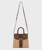 Studio Saera Rattan Mini 2-Way Tote Bag H23H895 Dark Brown