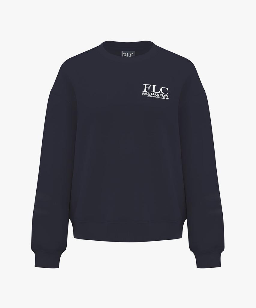 FAIRLIAR CLUB Effortlux Crewneck Sweatshirt_Navy