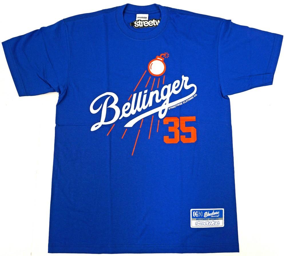STREETWISE BELLI BOMBS T-shirt Bellinger 35 Urban Streetwear Tee Mens Blue NWT Unisex T-Shirt L