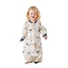 Quilted Baby Sleeping Bag with Removable Sleeves for Autumn/Winter, Split-Leg Design, Anti-Kick, Class A Warmth