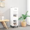 VidaXL Shoe Cabinet White 30x35x105 Cm Engineered Wood 812807