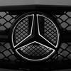 AAVV1 Car Front Grilled Star Emblem LED Illuminated Logo White Blue Red Light for Mercedes Benz W245 GLK 2006-2012 B/V class 2005-2010