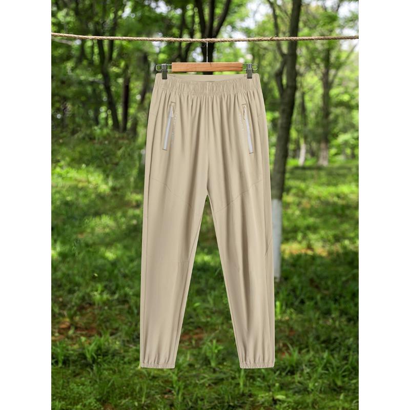 Letní venkovní tenké běžecké kalhoty pánské nové tkané rychleschnoucí kalhoty dámské se stahováním u kotníků velká velikost turistické kalhoty