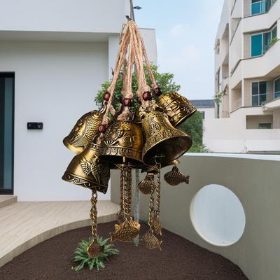 Vintage Carve Wind Chimes Chiński Feng Shui Dzwon Błogosławieństwo Powodzenia Fortuna Wiszący Wind Chime Wiszący Dekoracje Domu Na Zewnątrz