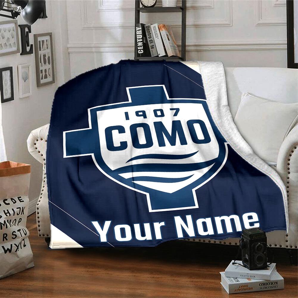1pc Como1907 Blanket with Custom Name, Gift, for Men and Women, Soft Blanket, Good for Sofa Bed Couch Travel, Lightweight Flannel Blanket