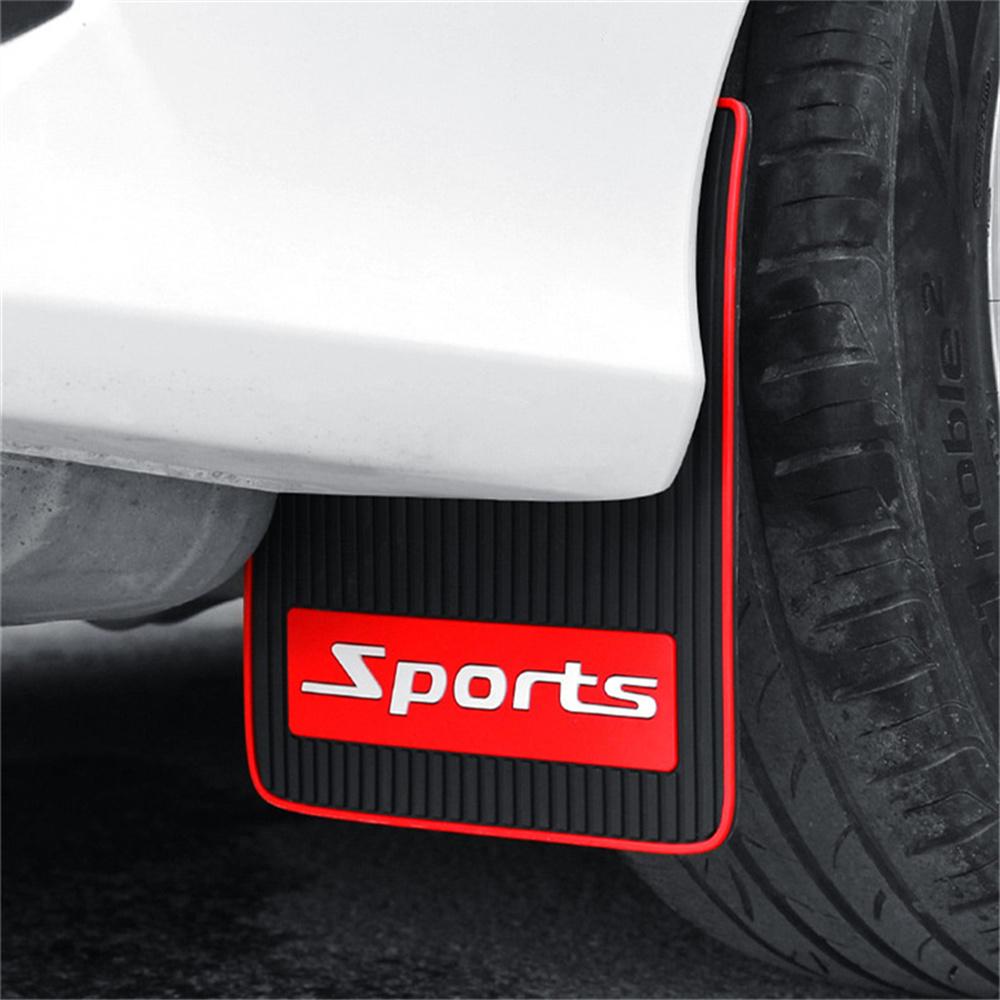 

2X Soft Pvc Car Front Or Rear Splash Guards Mud Flaps Sports Mudguards W/ Screws