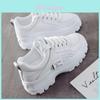 Dad Shoes Spring Fashion Sneakers With Pu Upper And Breathable Mesh For Women