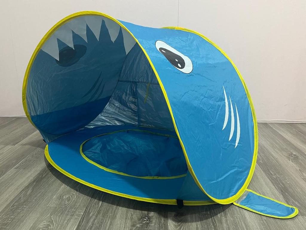 Automatisches Pop-Up Strandzelt & Bällebad für Kinder mit Sonnenschutz für das Spielen im Freien
