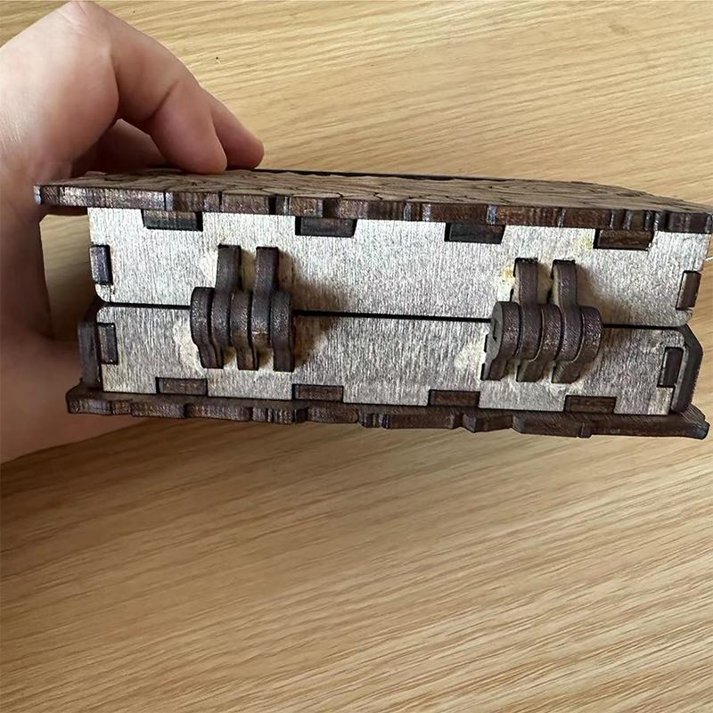 Коробка для хранения книги монстров Dungeons And Dragons Деревянная коробка для хранения Декоративный держатель для кубиков Коричневый Для настольной игры Подарок 1890₽