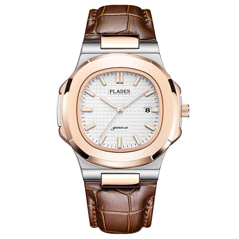 Classic Men's High-end Fashion Business Stainless Steel Waterproof Quartz Watch